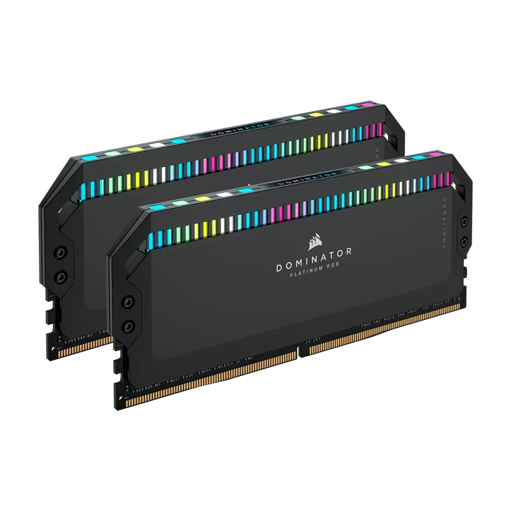 رم کامپیوتر Corsair Dominator Platinum RGB DDR5 32GB Dual 5200MHz CL40 - Black