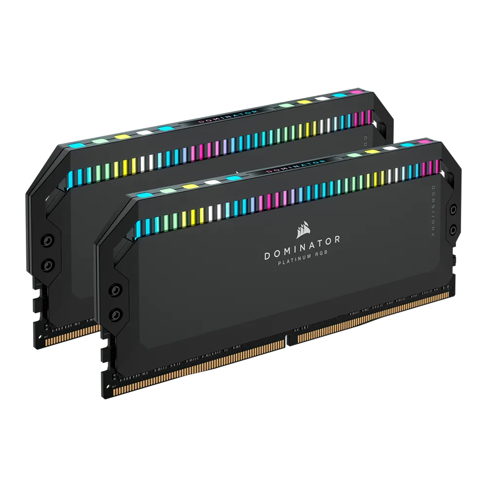 رم کامپیوتر Corsair Dominator Platinum RGB DDR5 32GB Dual 6400MHz CL38 - Black