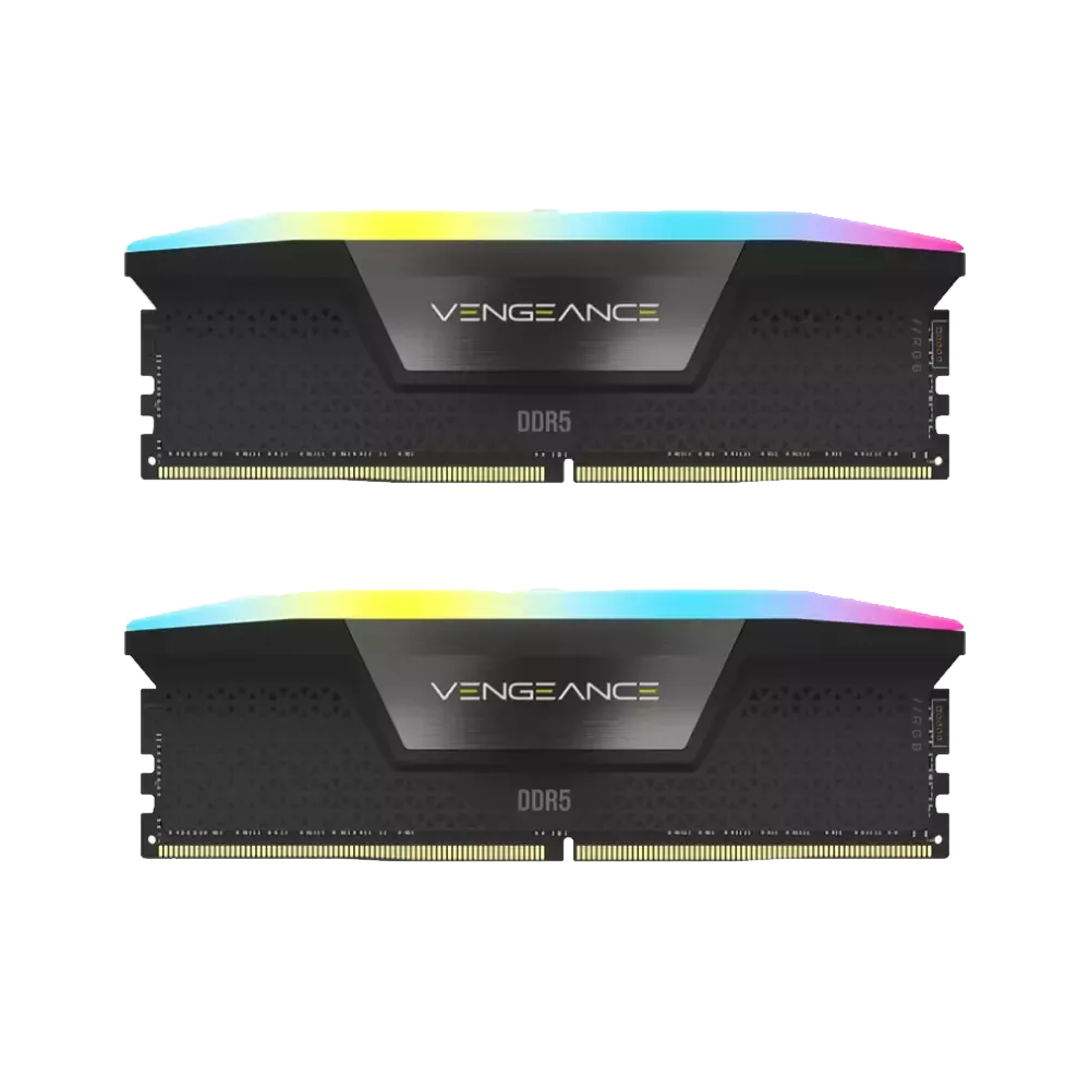 حافظه کورسیر Corsair VENGEANCE RGB 96GB 48GBx2 5200MHz CL38 DDR5 Memory