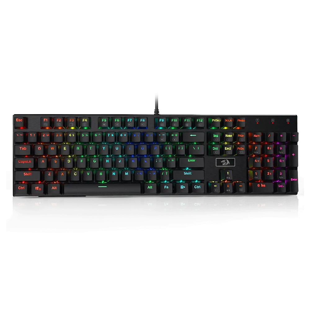 کیبورد گیمینگ Devarajas K556 RGB Brown Switch
