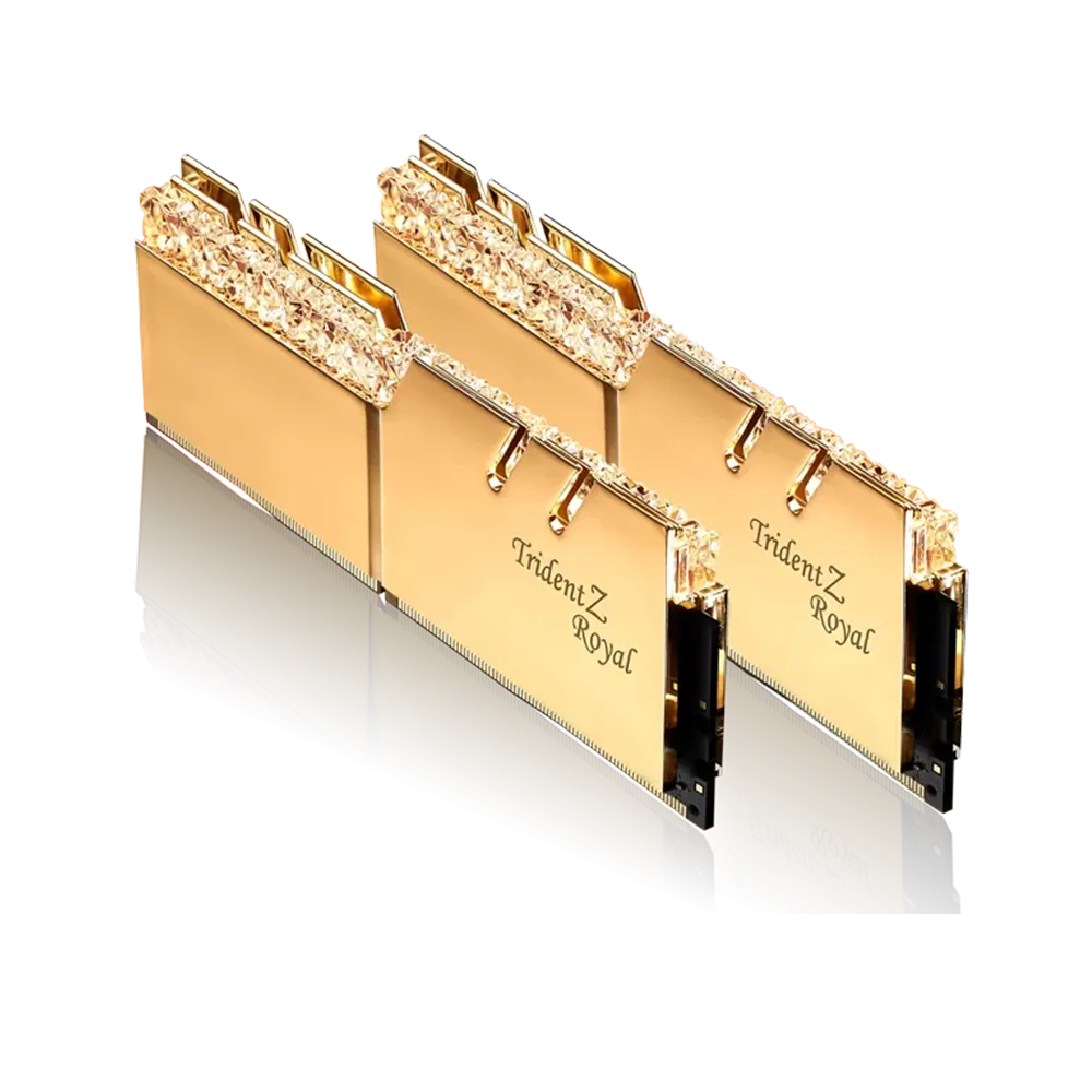 رم کامپیوتر G.Skill TRIDENT Z ROYAL GOLD 32GB DUAL 3600MHz CL16