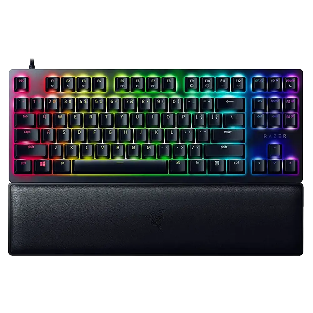 کیبورد گیمینگ ریزر Huntsman V2 Tenkeyless Red Optical Switch Linear