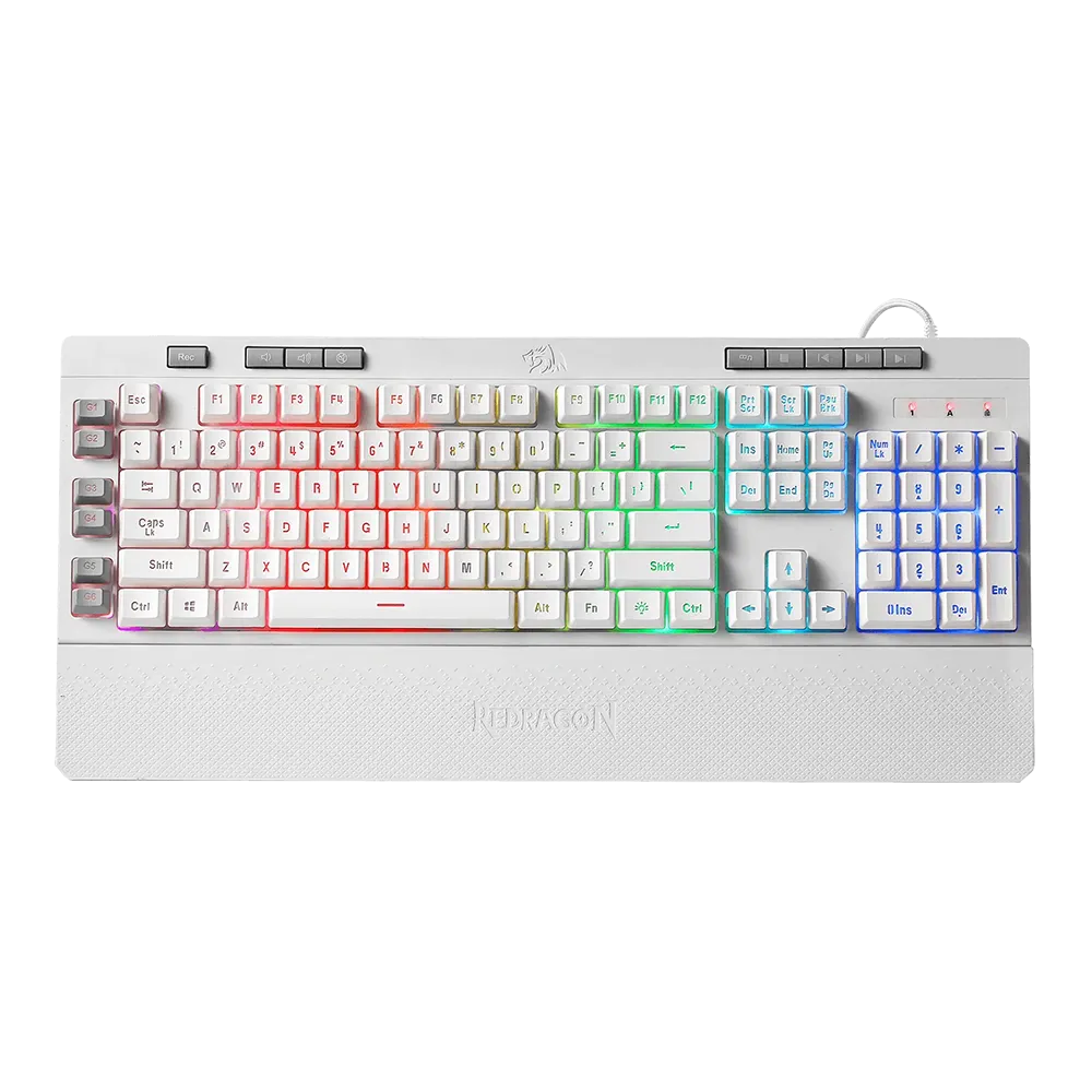 کیبورد گیمینگ K512 Shiva RGB White
