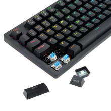 کیبورد دو حالتی مکانیکال گیمینگ ردراگون Redragon K598-KNS RGB Blue Switch