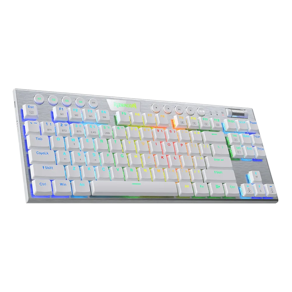 کیبورد گیمینگ ردراگون K621 Horus TKL White RGB