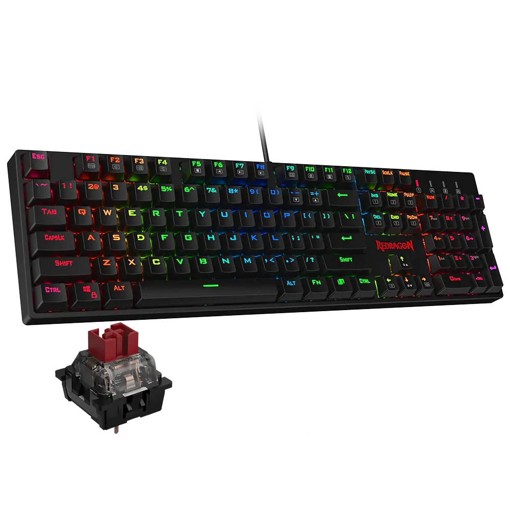 کیبورد گیمینگ SURARA K582 Red Switch