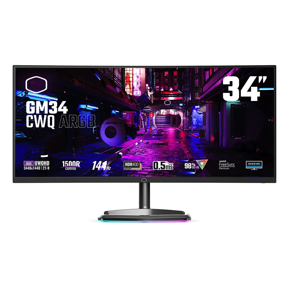 مانیتور کولر مستر مدل GM34-CWQ ARGB