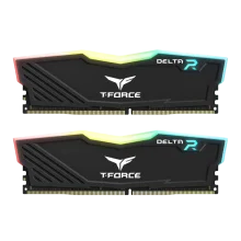 حافظه رم تیم گروپ مدل T-Force DELTA RGB DDR4 32GB Dual 3200MHz CL16 - Black