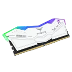 حافظه رم تیم گروپ مدل T-Force DELTA RGB DDR5 32GB Dual 5600MHz CL32 - White