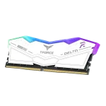 حافظه رم تیم گروپ مدل T-Force DELTA RGB DDR5 32GB Dual 5600MHz CL32 - White