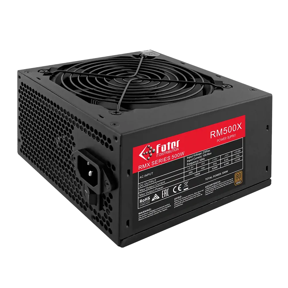 پاور 500 وات فاطر مدل RM500X 80+ Bronze