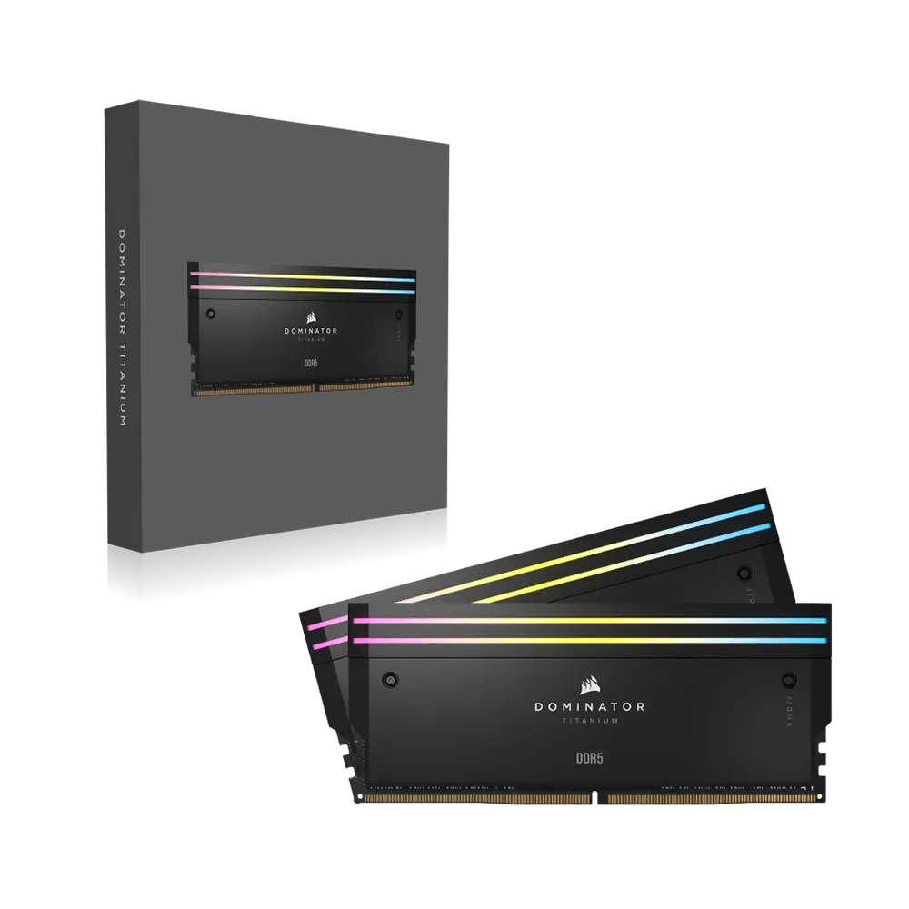 حافظه رم کورسیر مدل Corsair Dominator Titanium RGB 32GB 16GBx2 6000MHz CL30 DDR5