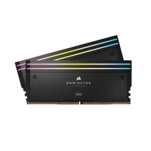 حافظه رم کورسیر مدل Dominator Titanium RGB 32GB 16GBx2 6600MHz CL32 DDR5 Black